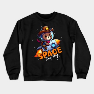 Space Cowboy Bear Crewneck Sweatshirt